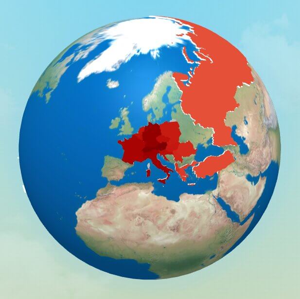 Guess the correct country in Globle